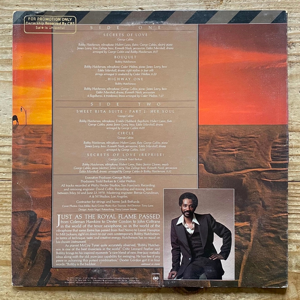 BOBBY HUTCHERSON / HIGHWAY ONE - US Columbia Original