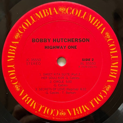 BOBBY HUTCHERSON / HIGHWAY ONE - US Columbia Original