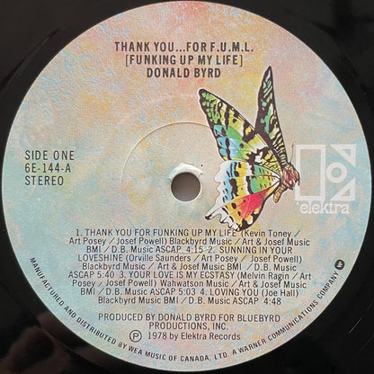 DONALD BYRD / THANK YOU...FOR F.U.M.L. - US Elektra Original