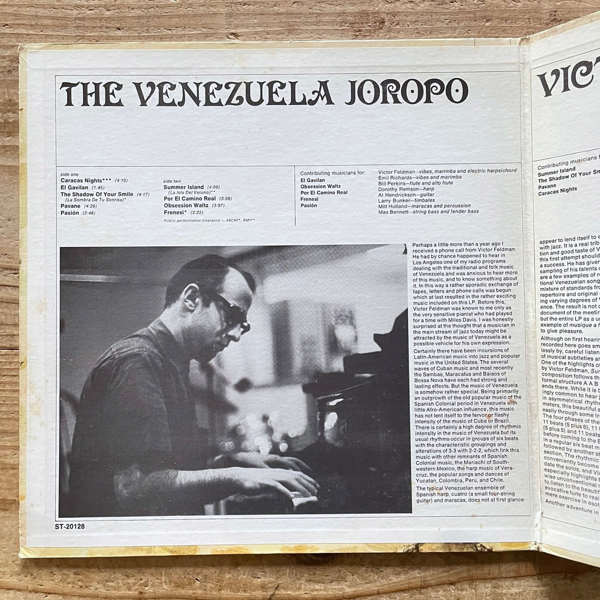 VICTOR FELDMAN / THE VENEZUELA JOROPO - US Pacific Jazz Original