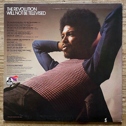 GIL SCOTT-HERON / THE REVOLUTION WILL NOT BE TELEVISED on Flying Dutchman - US RCA LP