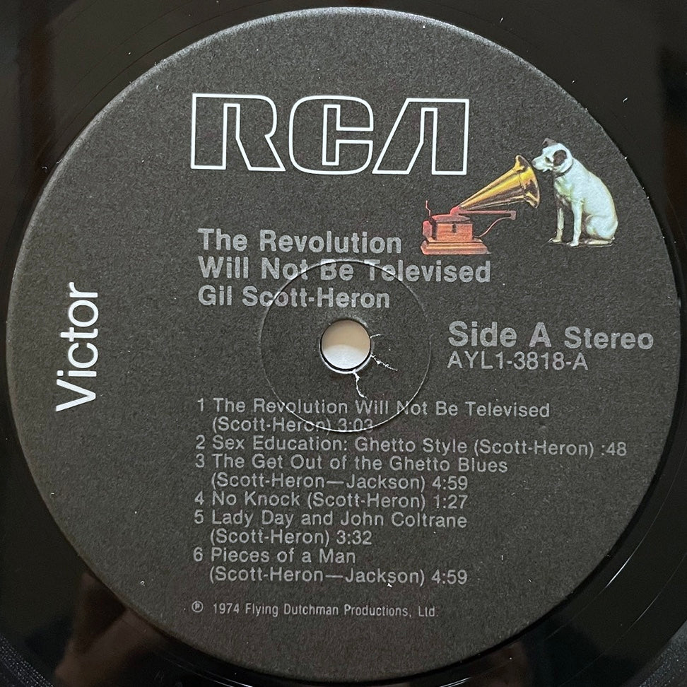 GIL SCOTT-HERON / THE REVOLUTION WILL NOT BE TELEVISED on Flying Dutchman - US RCA LP