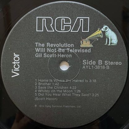 GIL SCOTT-HERON / THE REVOLUTION WILL NOT BE TELEVISED on Flying Dutchman - US RCA LP