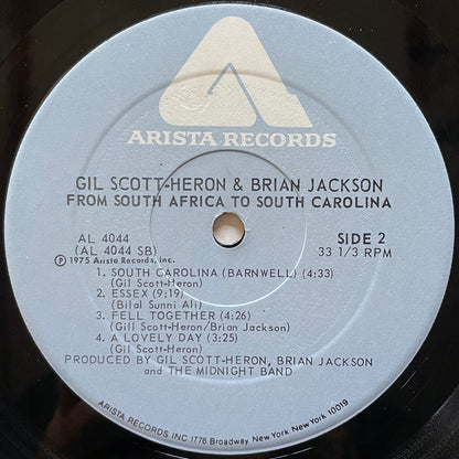 GIL SCOTT-HERON AND BRIAN JACKSON / FROM SOUTH AFRICA TO SOUTH CAROLINA on US Arista Original
