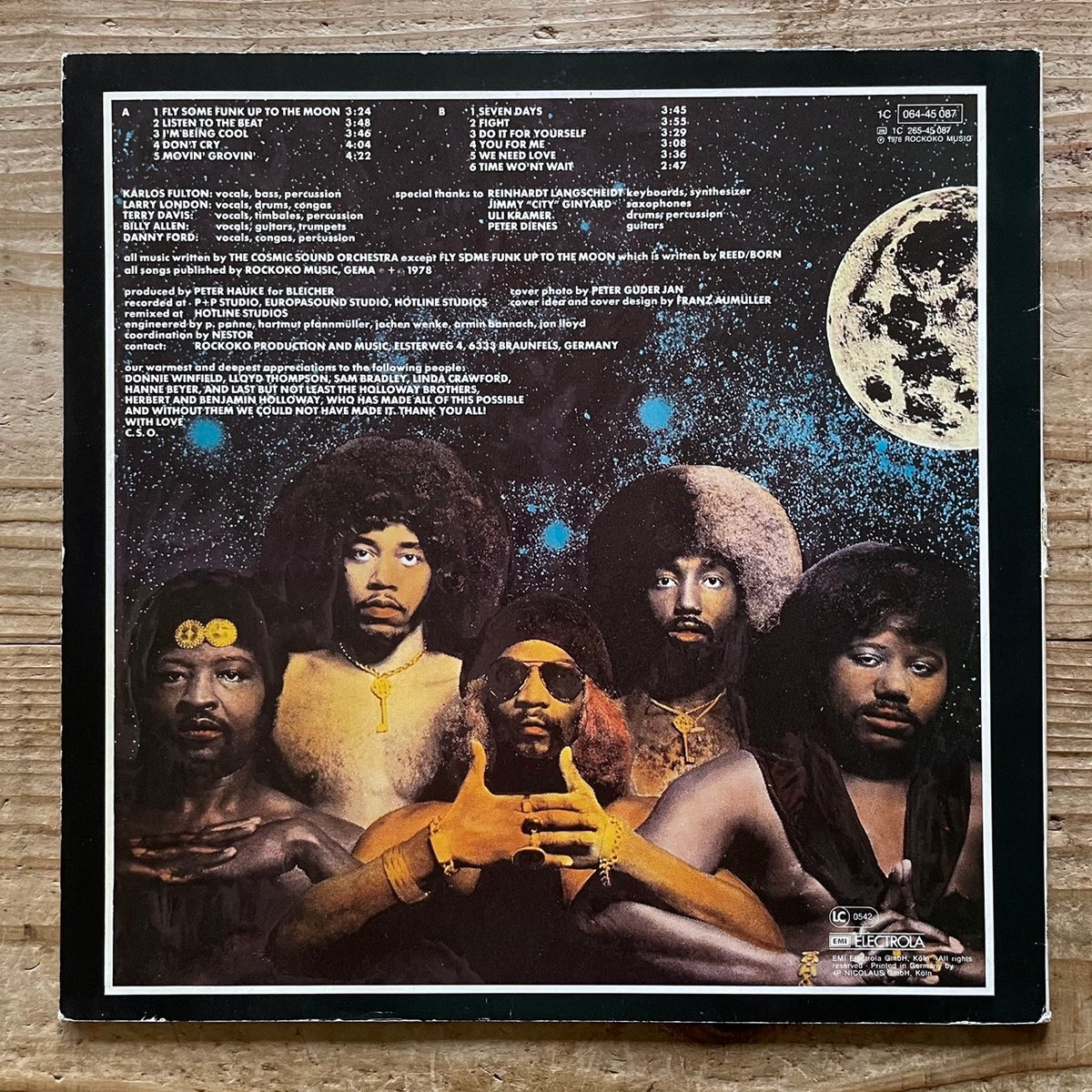 COSMIC SOUND ORCHESTRA / FLY SOME FUNK UP TO THE MOON - German EMI Original