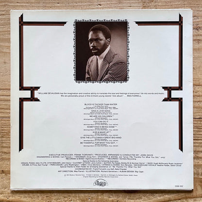 WILLIAM DeVAUGHN / BE THANKFUL FOR WHAT YOU GOT - German Chelsea