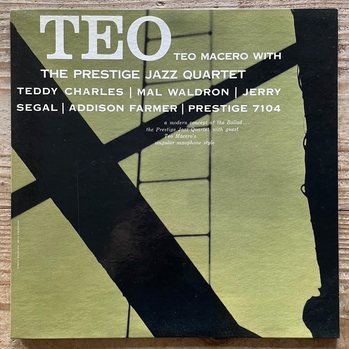 TEO MACERO WITH THE PRESTIGE JAZZ QUARTET / TEO - US Prestige Original