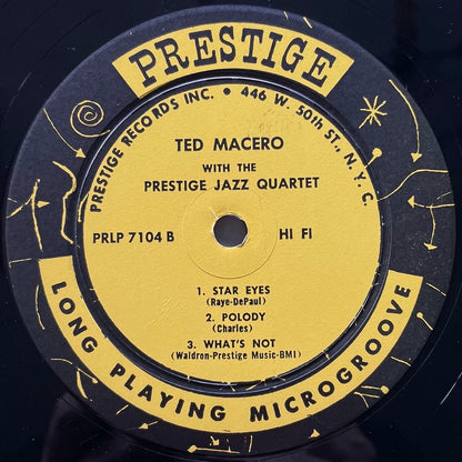 TEO MACERO WITH THE PRESTIGE JAZZ QUARTET / TEO - US Prestige Original