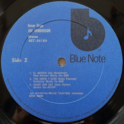 JOE HENDERSON / INNER URGE - US Blue Note ♪ VAN GELDER