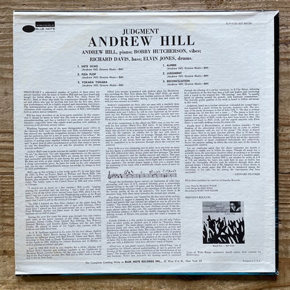 ANDREW HILL / JUDGMENT! - US Blue Note ♪ VAN GELDER