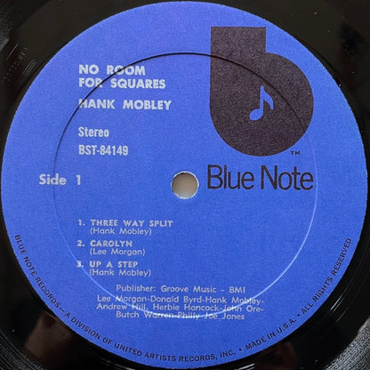 HANK MOBLEY / NO ROOM FOR SQUARES - US Blue Note ♪ VAN GELDER