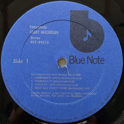 BOBBY HUTCHERSON / COMPONENTS - US Blue Note ♪ VAN GELDER