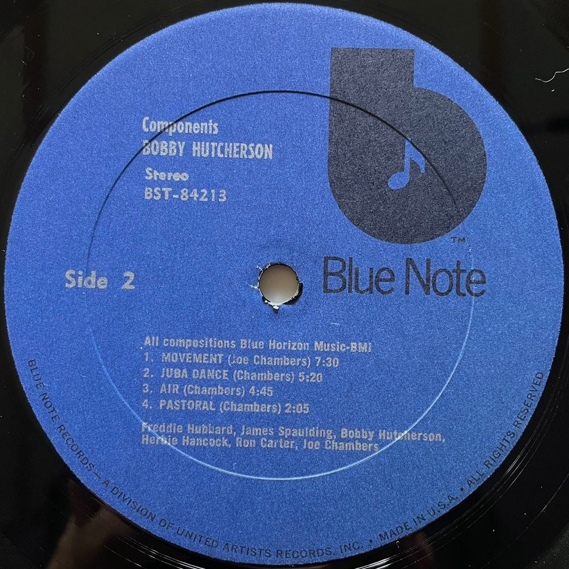 BOBBY HUTCHERSON / COMPONENTS - US Blue Note ♪ VAN GELDER
