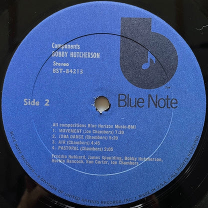 BOBBY HUTCHERSON / COMPONENTS - US Blue Note ♪ VAN GELDER