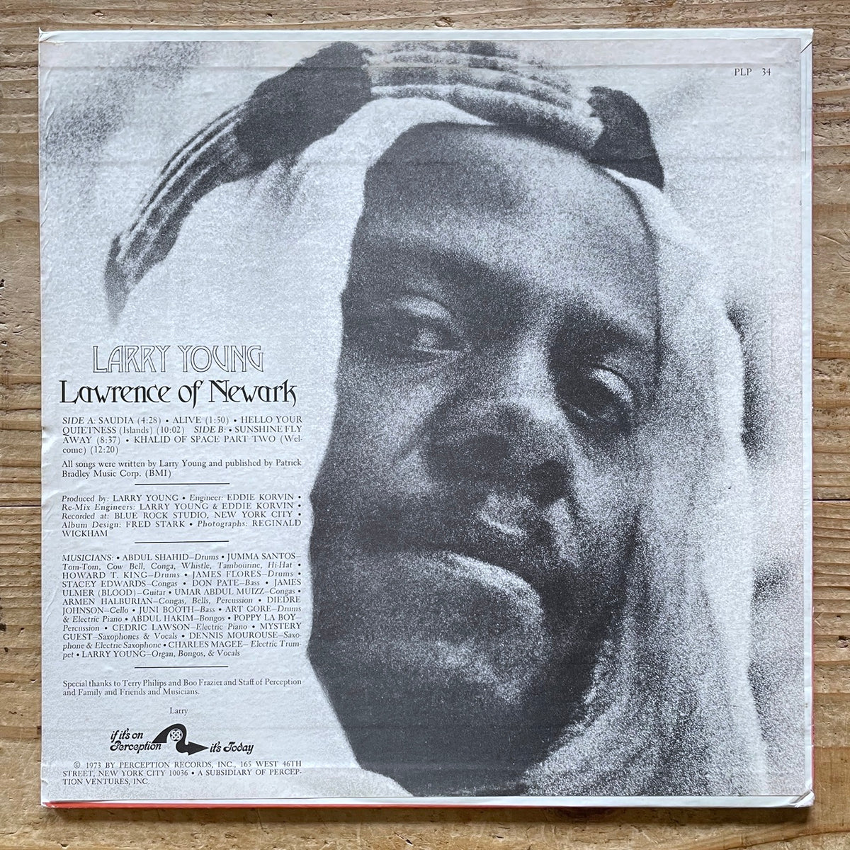 LARRY YOUNG / LAWRENCE OF NEWARK - US Perception Promo Original