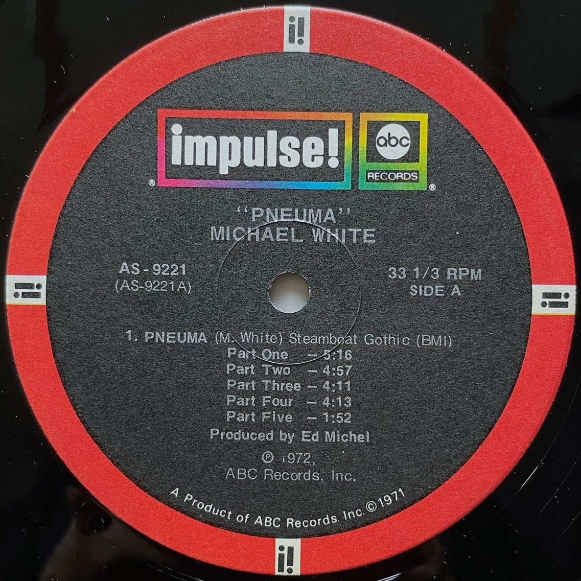 MICHAEL WHITE / PNEUMA - US Impulse Original
