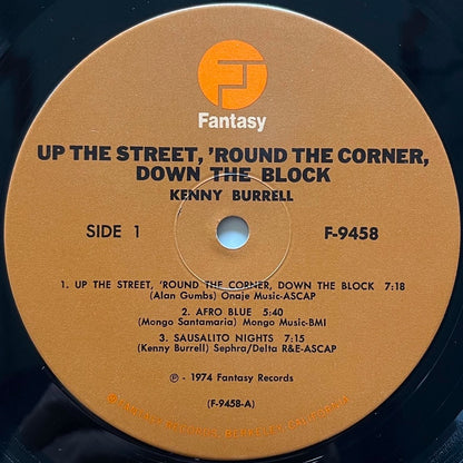 KENNY BURRELL / UP THE STREET, 'ROUND THE CORNER, DOWN THE BLOCK - US Fantasy Original