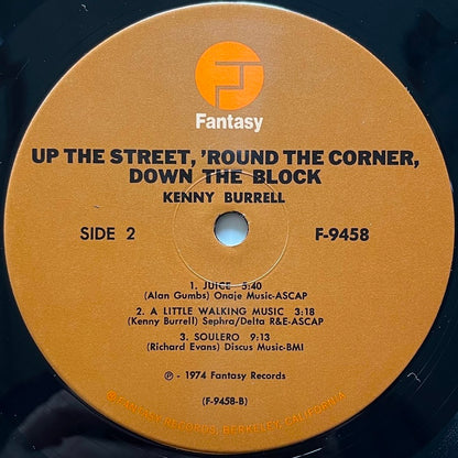 KENNY BURRELL / UP THE STREET, 'ROUND THE CORNER, DOWN THE BLOCK - US Fantasy Original