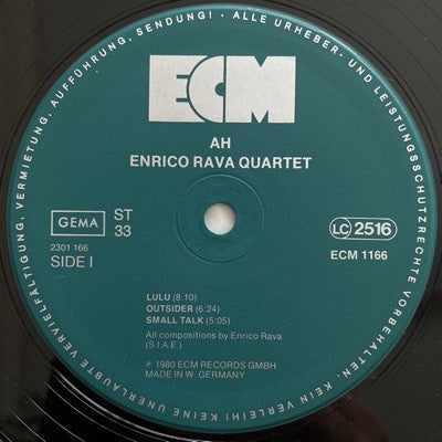 ENRICO RAVA QUARTET / AH