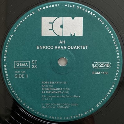 ENRICO RAVA QUARTET / AH