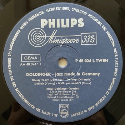 KLAUS DOLDINGER / JAZZ MADE IN GERMANY