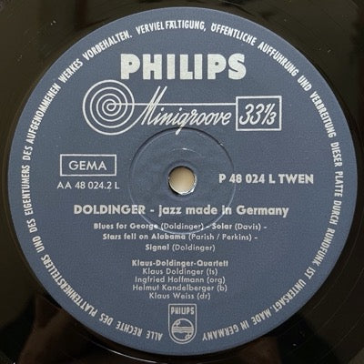 KLAUS DOLDINGER / JAZZ MADE IN GERMANY