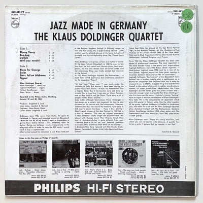 KLAUS DOLDINGER / JAZZ MADE IN GERMANY