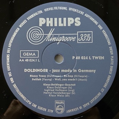 KLAUS DOLDINGER / JAZZ MADE IN GERMANY