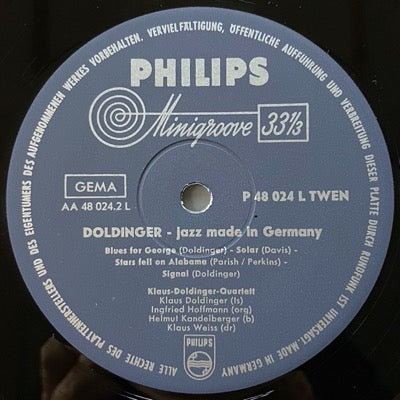 KLAUS DOLDINGER / JAZZ MADE IN GERMANY